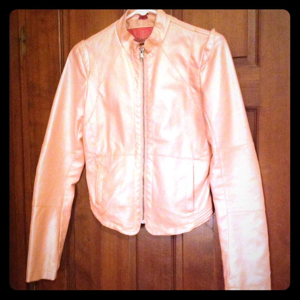 Woman's faux leather jacket